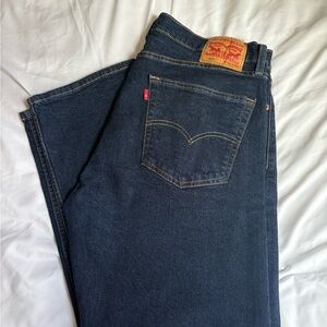 Levi's Men's Dark Indigo Straight Jeans